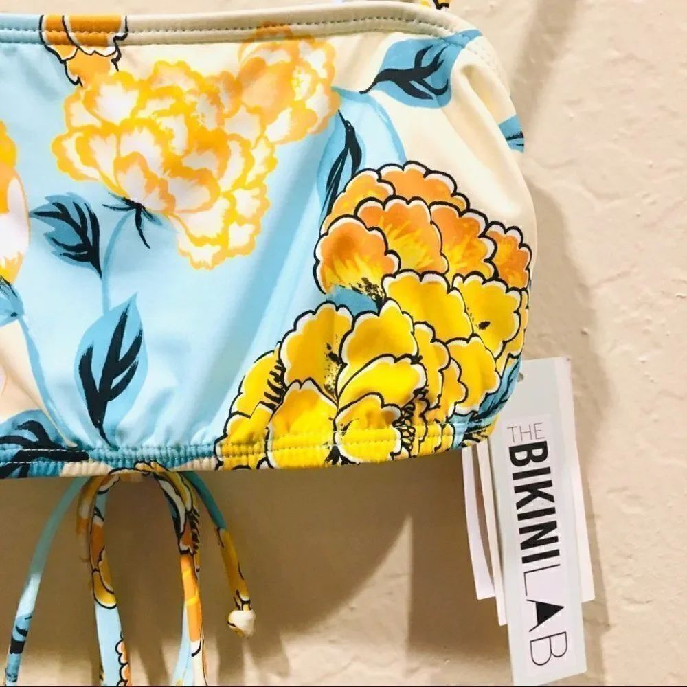 The Bikini Lab Spanish Bloom Bikini Top Floral - Picture 3 of 6